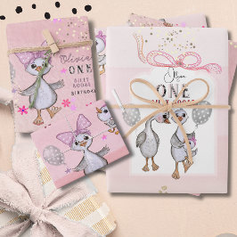 グース間抜け1期誕生日ラッピング紙セット ラッピングペーパーシート