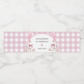 グース間抜け1歳の誕生日パーティーウォーターボトルラベル ペットボトルラベル (シングルラベル)