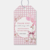 グース間抜け1歳の誕生日パーティー ギフトタグ (正面)