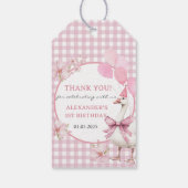 グース間抜け1歳の誕生日パーティー ギフトタグ (裏面)