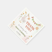 グース間抜け1歳の誕生日パーティー スタンダードカクテルナプキン (角)