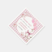 グース間抜け1歳の誕生日パーティー スタンダードカクテルナプキン (角)