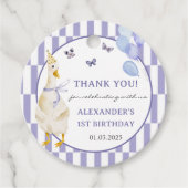 グース間抜け1歳の誕生日パーティー フェイバータグ (正面)