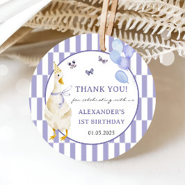 グース間抜け1歳の誕生日パーティー フェイバータグ