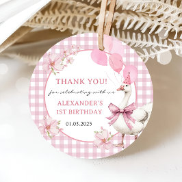 グース間抜け1歳の誕生日パーティー フェイバータグ