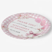 グース間抜け1歳の誕生日パーティー ペーパープレート (アングル)