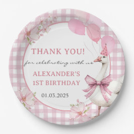 グース間抜け1歳の誕生日パーティー ペーパープレート