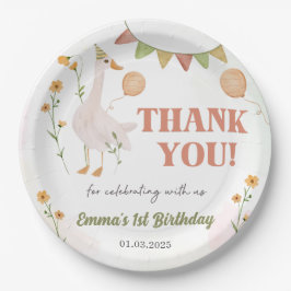 グース間抜け1歳の誕生日パーティー ペーパープレート