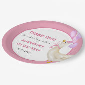 グース間抜け1歳の誕生日パーティー ペーパープレート (アングル)