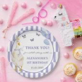 グース間抜け1歳の誕生日パーティー ペーパープレート (パーティー)