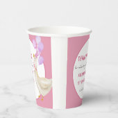 グース間抜け1歳の誕生日パーティー 紙コップ (右)