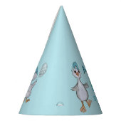 グース間抜け1thバースデーブルーボーイズ パーティーハット (左)