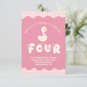 グース間抜け4番目誕生日 招待状 (スタンド正面)