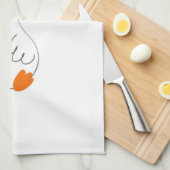 グース間抜け、グースおもしろい、グースラバー キッチンタオル (四つ折り)