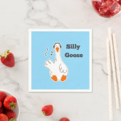 グース間抜け、グースおもしろい、グースラバー スタンダードカクテルナプキン (インサイチュ)