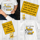 グース間抜け、私の母は仕事のTシャツを持っている ベビーTシャツ