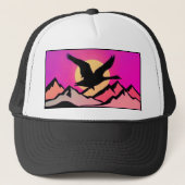 グース飛んでいるアットサンセット キャップ (正面)