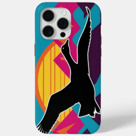 グース飛んでいるアットサンセット iPhone 15 PRO MAXケース