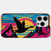 グース飛んでいるアットサンセット Case-Mate iPhoneケース (裏面 (横))