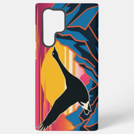 グース飛んでいるアットサンセット SAMSUNG GALAXY S22 ULTRAケース