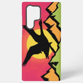 グース飛んでいるアットサンセット SAMSUNG GALAXY S22 ULTRAケース