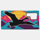 グース飛んでいるアットサンセット SAMSUNG GALAXYケース (裏面横)