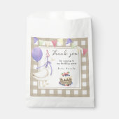 グース1歳の誕生日感謝来する フェイバーバッグ (正面)