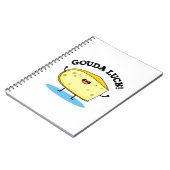 グーダラック 面白いチーズの駒 ノートブック (左側)