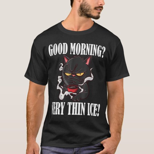 グーテン・モルゲン 極薄アイスクリームモーニング グループ 猫 Tシャツ (正面)