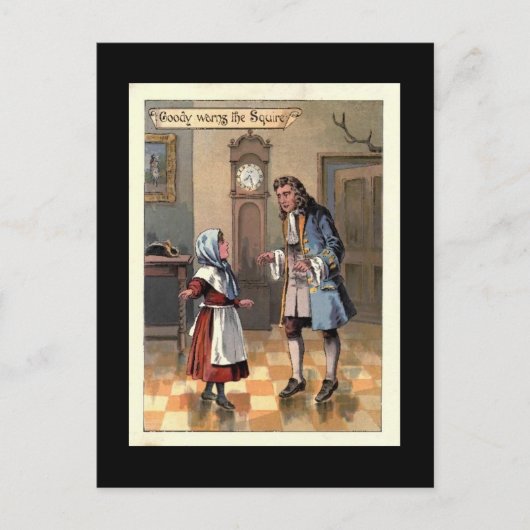 グーディがスクワイアに警告する ポストカード (正面)