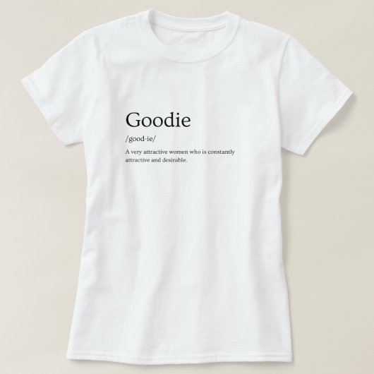 グーディー辞書の定義 Tシャツ (デザイン正面)