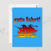 グート・ファートさん,ドイツの休暇旅行で良い旅を ポストカード (正面/裏面)