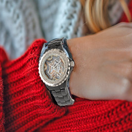 グード白色結晶かわいらし石英 腕時計