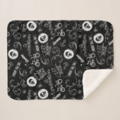 グーニーアイコンのパターン シェルパブランケット (正面(横))