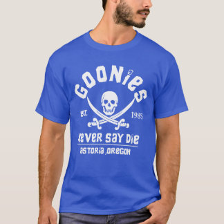 グーニーズ+ネバー+セイ+ダイ+発足1985+素晴らしい Tシャツ