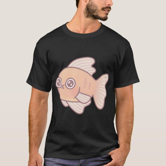 グーフィーゴールドフィッシュ落書き Tシャツ (正面)