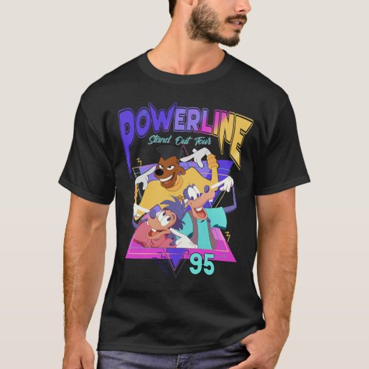 グーフィームービーパワーライン Tシャツ (正面)