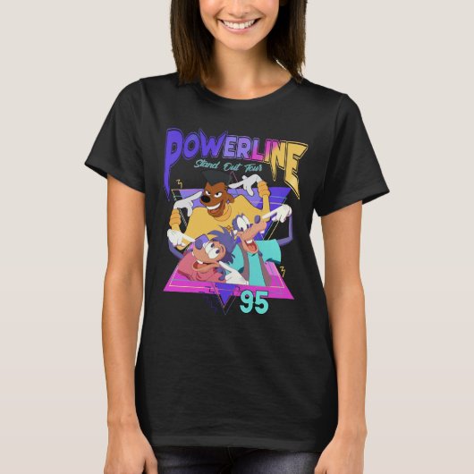 グーフィームービーパワーライン Tシャツ (正面)