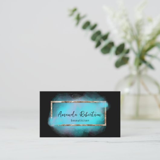 グーフェミニンムモダンボー芸術的ティシャン 名刺 (スタンド正面)