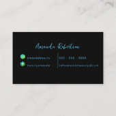 グーフェミニンムモダンボー芸術的ティシャン 名刺 (裏面)