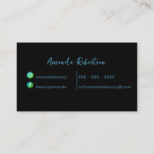 グーフェミニンムモダンボー芸術的ティシャン 名刺 (裏面)