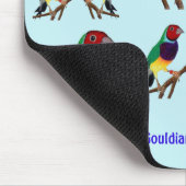 ~グーリアンフィンチ~オリジナルアート~マウスパッド マウスパッド (コーナー)