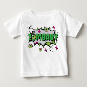 グーリーシリーかわいい'ゾムベビー'ゾンビベビーパン ベビーTシャツ