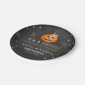 グールだ！リトルカボチャハロウィーンベビーシャワー ペーパープレート (アングル)