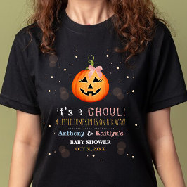 グールだ！リトルカボチャハロウィーンベビーシャワー Tシャツ