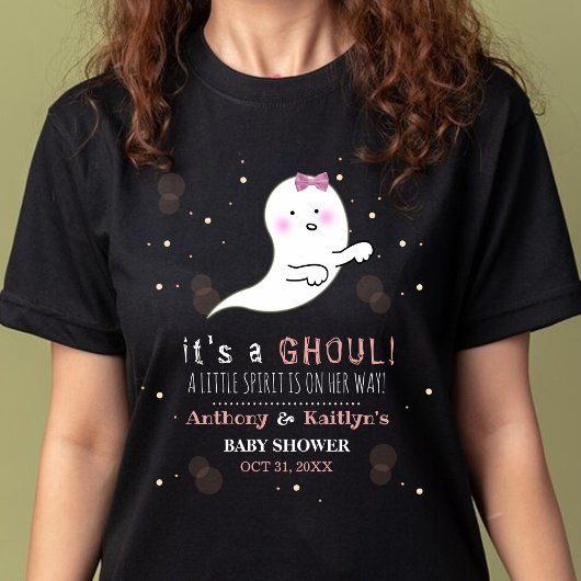 グールだ！リトルスピリットハロウィーンベビーシャワー Tシャツ