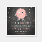 グールだ！リトルモンスターハロウィーンベビーシャワー スタンダードカクテルナプキン (正面)