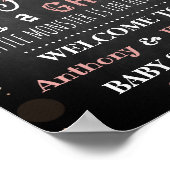 グールだ!リトルモンスターハロウィーンベビーシャワー ポスター (角)