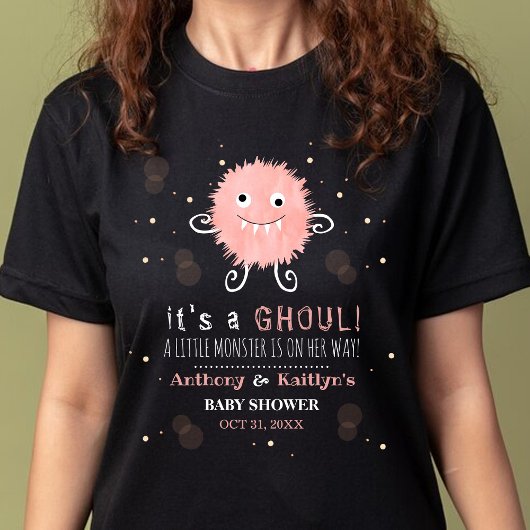 グールだ！リトルモンスターハロウィーンベビーシャワー Tシャツ