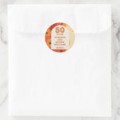 グールなレトロ 50周年結婚記念品 ラウンドシール (バッグ)